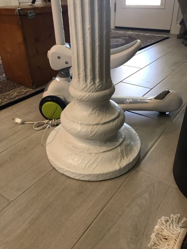 Restored antique lamp